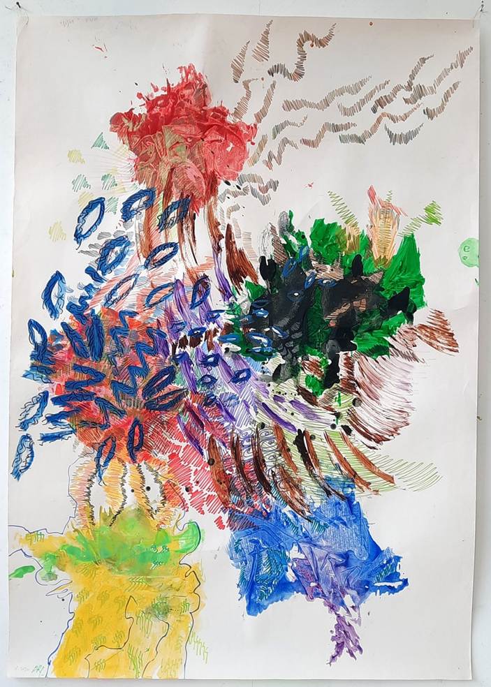 Afbeelding met verven, Schilderverf, tekening, Kinderkunst

Door AI gegenereerde inhoud is mogelijk onjuist.
