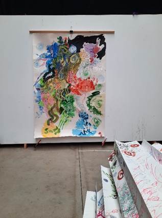 Afbeelding met verf, kunst, tekening, Beeldende kunst

Door AI gegenereerde inhoud is mogelijk onjuist.